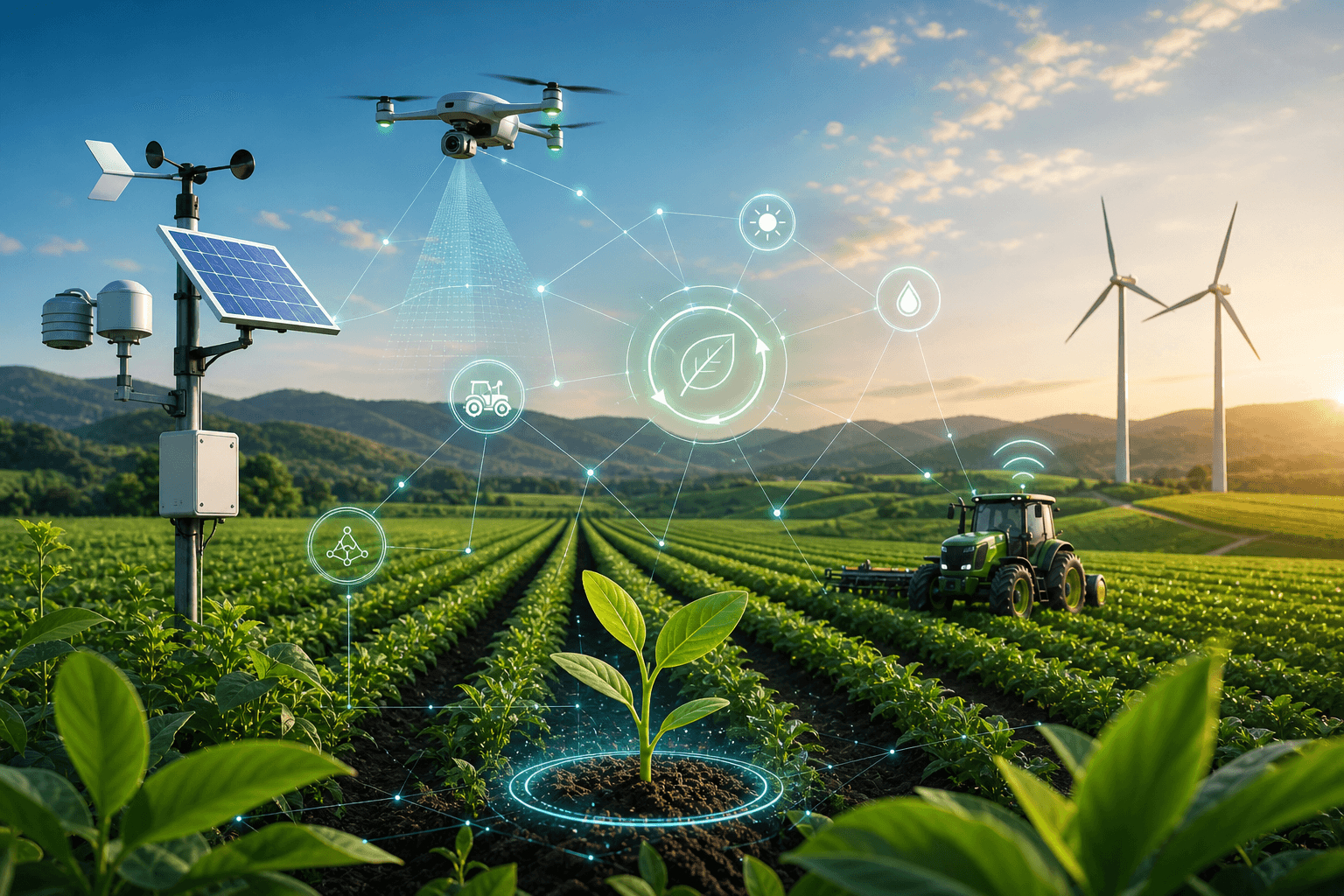 Physical AI and drone technology in agricultural fields